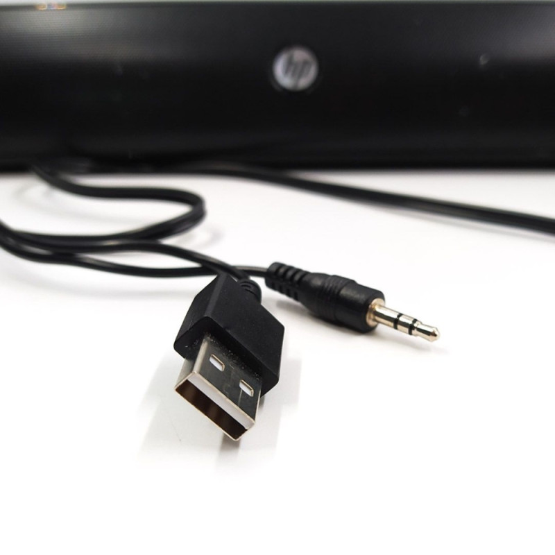 Акустична система 2.0 HP DHE-6010, 3,5мм + USB, 6Вт, Sound Bar LED RGB