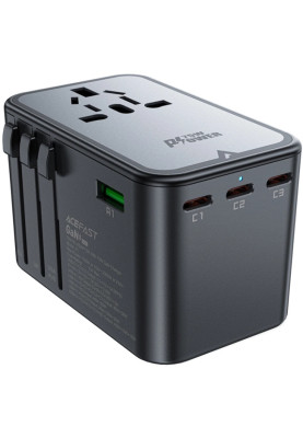 Зарядний пристрій 5xUSB 75W (3xUSB-C + 2xUSB-A) Gan Z1 Fast Charger Acefast