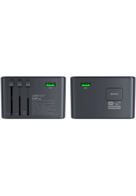Зарядний пристрій 5xUSB 75W (3xUSB-C + 2xUSB-A) Gan Z1 Fast Charger Acefast