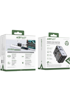 Зарядний пристрій 5xUSB 75W (3xUSB-C + 2xUSB-A) Gan Z1 Fast Charger Acefast