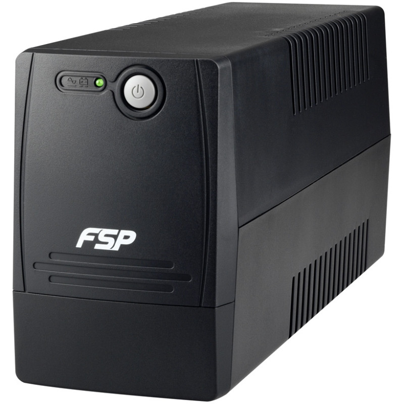 ДБЖ FSP FP650, 650VA/360W, Schuko*2, USB + RJ45, 230V/50Hz, Black