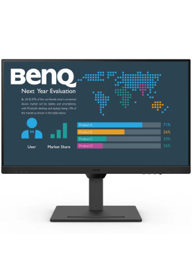 TFT 27" BenQ BL2790QT, IPS, QHD, 75Hz, HDMI, DP, DP-out, USB-C, HAS, USB-hub, колонки, чорний