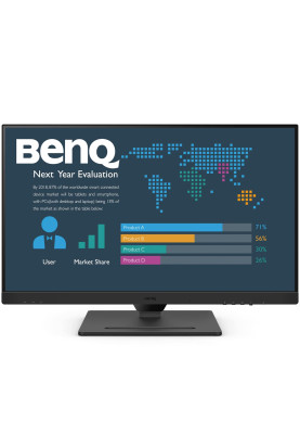 TFT 27" BenQ BL2790QT, IPS, QHD, 75Hz, HDMI, DP, DP-out, USB-C, HAS, USB-hub, колонки, чорний