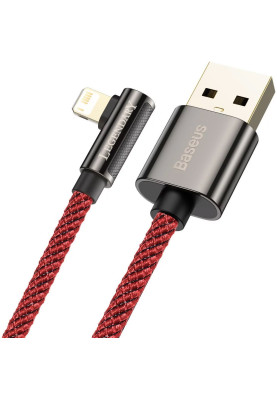 Кабель USB AM-Lightning M, 1 м, 2.4A, 90° Червоний, Legend Series Elbow CACS Baseus