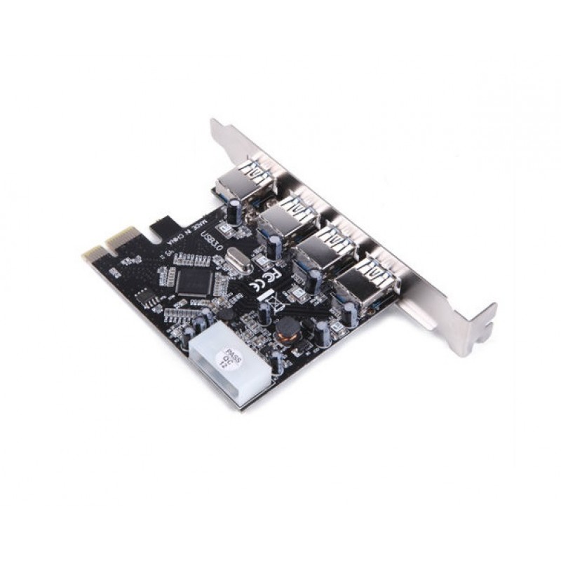 PCI-E Контролер USB3.0 (4ext. Molex) VIA, RTL
