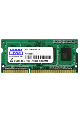 SoDIMM 4Gb DDR3 1333MHz GoodRAM, Retail