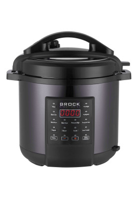 Мультиварка BROCK PMC 1706 скороварка/1000Вт/ 6л / 12 програм/ сенсорне керування//сіра
