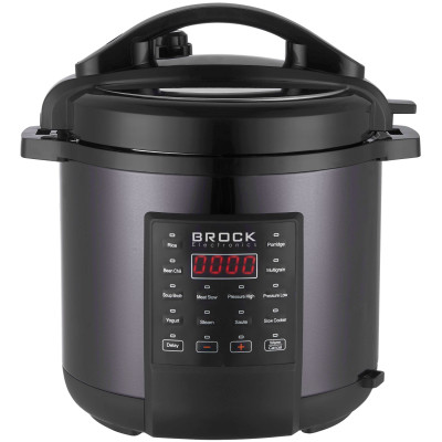 Мультиварка BROCK PMC 1706 скороварка/1000Вт/ 6л / 12 програм/ сенсорне керування//сіра