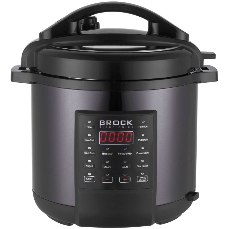 Мультиварка BROCK PMC 1706 скороварка/1000Вт/ 6л / 12 програм/ сенсорне керування//сіра