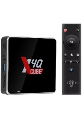 TV Медіаплеєр Ugoos X4Q CUBE 2/16Gb/Amlogic S905X4/Android 11/WiFi 2.4G+5G/BT 5.1/Miracast/BT GyroRC