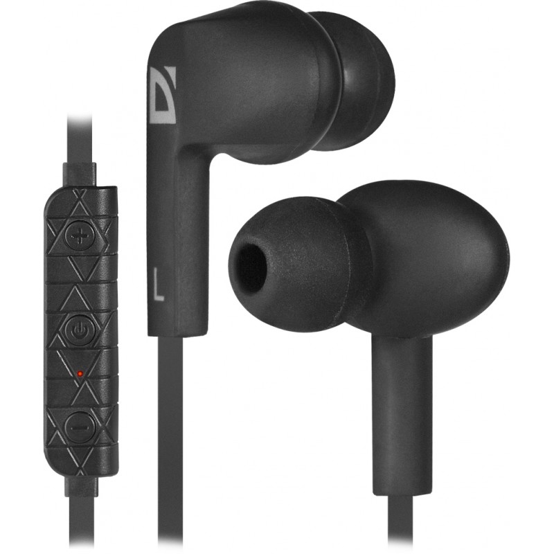 Навушники з мікрофоном Defender FreeMotion B675 Bluetooth, вставки, чорні