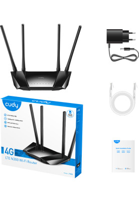 Маршрутизатор Cudy LT400, N300 Wi-Fi 4G LTE Cat4 Router