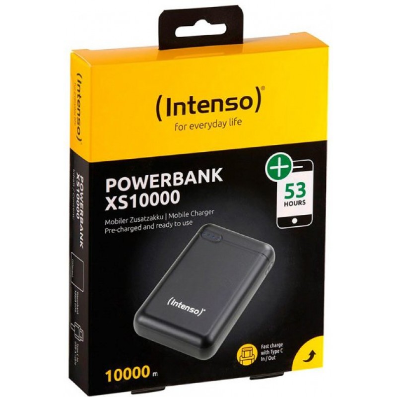 Повербанк Intenso XS10000 3.1A 10000mAh, USB-C OUT чорна