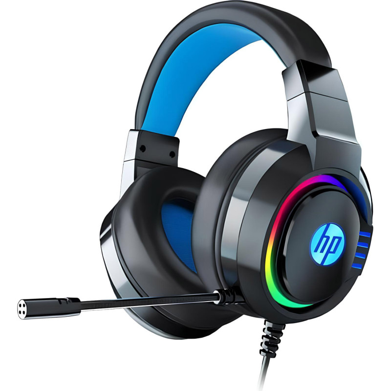 Гарнітура HP DHE-8003U Gaming, 3,5мм+USB, RGB, White