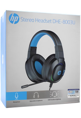 Гарнітура HP DHE-8003U Gaming, 3,5мм+USB, RGB, White