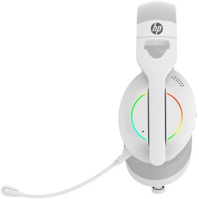 Гарнітура HP DHE-8003U Gaming, 3,5мм+USB, RGB, White
