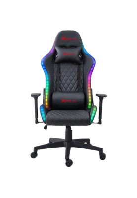 Крісло ігрове XTRIKE ME Advanced Gaming Chair GC-907, 50мм, RGB, чорно-червоне