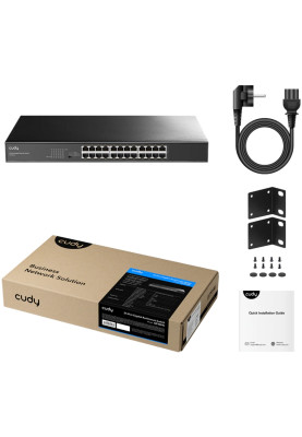 Комутатор Cudy GS1024L, 24 портовий Gigabit Metal Switch, 19" RM