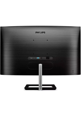 TFT 31.5" Philips 325E1C, VA, QHD, вигнутий, VGA, HDMI, DP, чорний з сріблястим