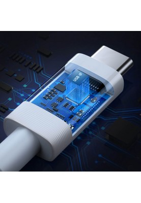 Кабель USB 4.0 Type-C M-M, 0,8 м, (20V/5A), (100W) 40Gbps 8K@60Hz US506 Ugreen Білий