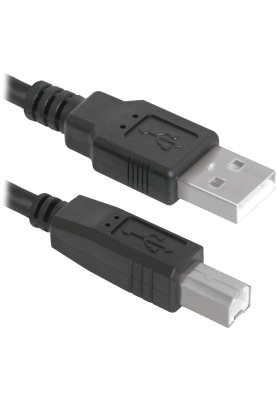 Кабель USB AM-BM, 5.0 м, чорний, USB04-17 Defender