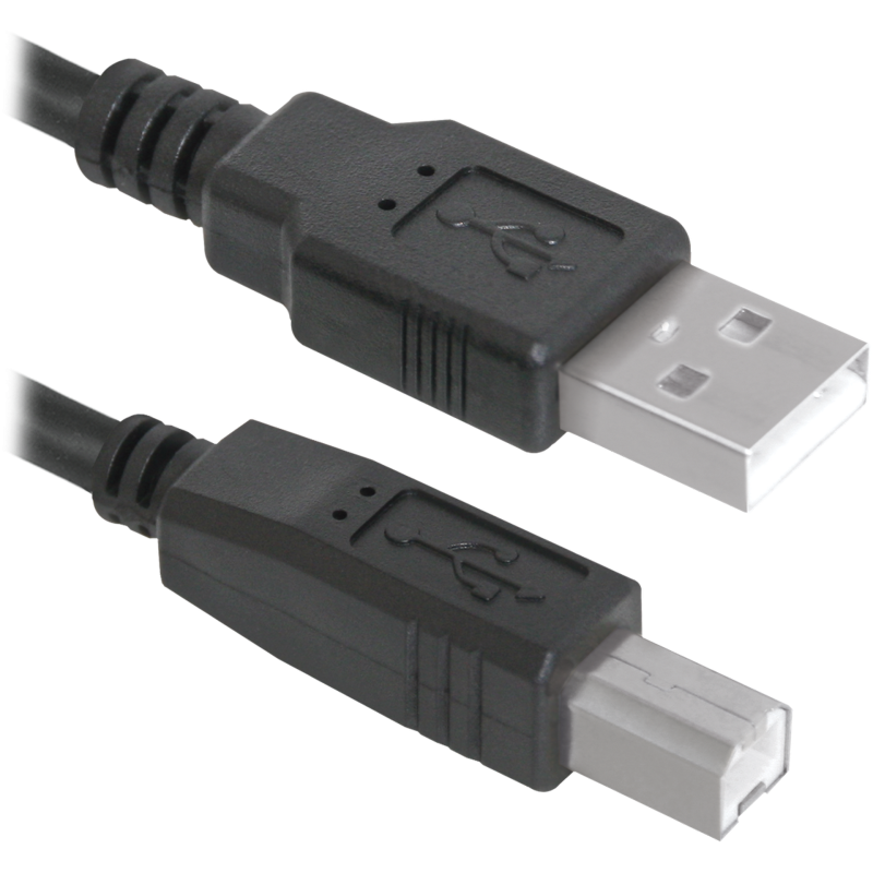 Кабель USB AM-BM, 5.0 м, чорний, USB04-17 Defender
