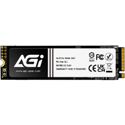 SSD 1Tb AGI AI818 M.2 2280 PCIe Gen 4x4 NVMe 1.4 QLC, Retail