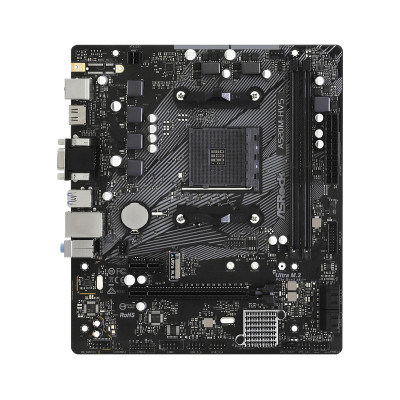ASRock A520M-HVS (AM4/A520, 2*DDR4, PCIex16, D-Sub/HDMI, 4xSATAІІІ, M.2, GLan, 8ch, mATX)