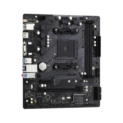 ASRock A520M-HVS (AM4/A520, 2*DDR4, PCIex16, D-Sub/HDMI, 4xSATAІІІ, M.2, GLan, 8ch, mATX)