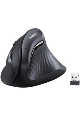 Мишка UGREEN 2.4GHz MU008, бездротова, 4000dpi., 4кн.,Silence Design, Чорна