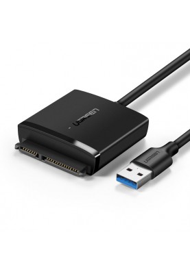 Перехідник USB 3.0 Type-А --> SATA III (F), чорний,CM257 UGREEN