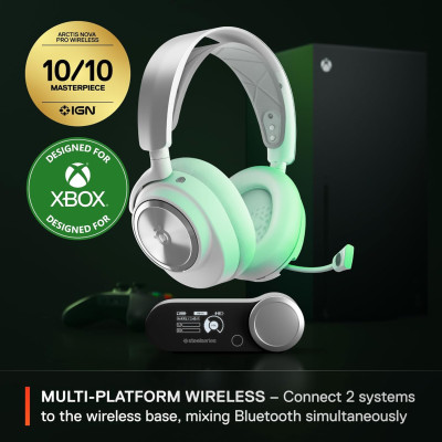 Ігрова гарнітура SteelSeries Arctis Nova Pro Wireless X White XBOX/PC/PS/SW/MAC/MOB Ігрова гарнітура SteelSeries Arctis Nova Pro Wireless X White XBOX/PC/PS/SW/MAC/MOB