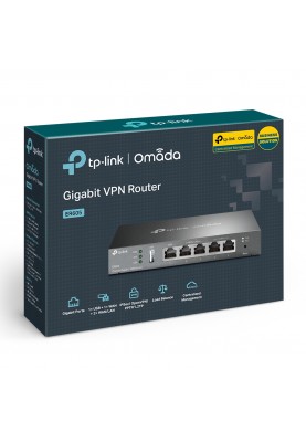 Мультисервісний маршрутизатор TP-LINK ER605 1xGE LAN 1xGE WAN 3xGE LAN VPN Omada