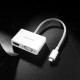 Перехідник USB 3.1 Type C --> HDMI + VGA MM123 UGREEN Білий