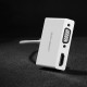 Перехідник USB 3.1 Type C --> HDMI + VGA MM123 UGREEN Білий