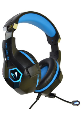Гарнітура Microlab G7, 3,5мм+USB, Black-Blue