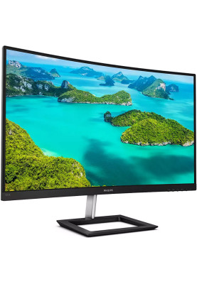 TFT 31.5" Philips 322E1C, VA, вигнутий, VGA, HDMI, DP, чорний з сріблястим