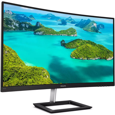 TFT 31.5" Philips 322E1C, VA, вигнутий, VGA, HDMI, DP, чорний з сріблястим