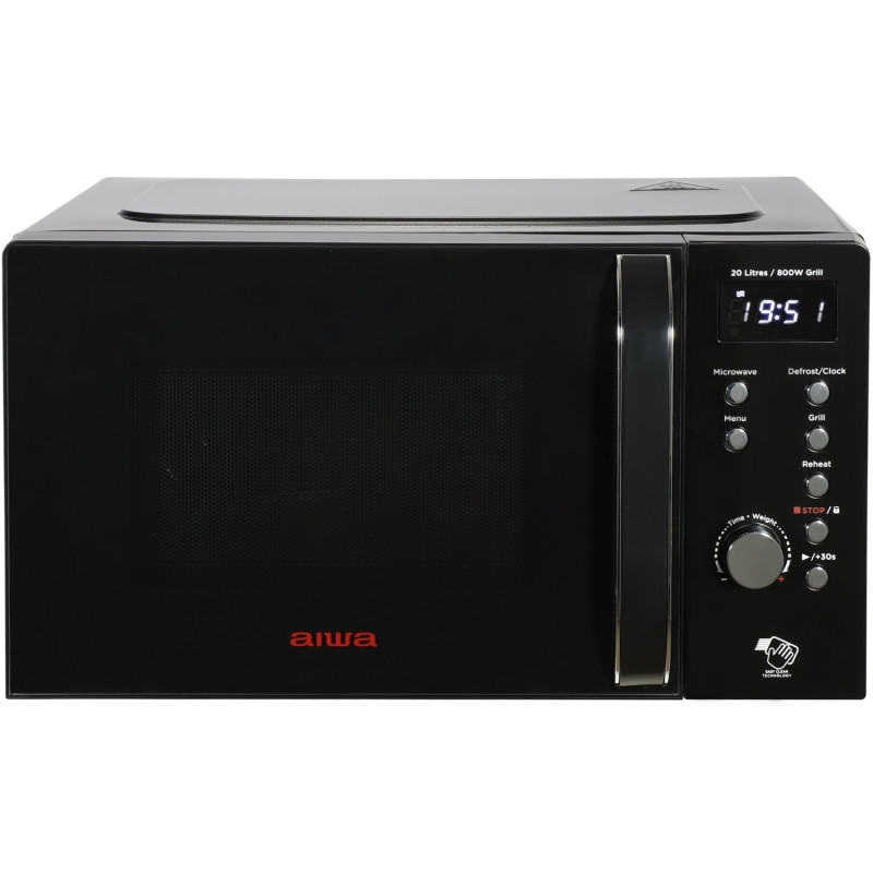 Мікрохвильова піч AIWA NAMICOOK CRYSTAL20 MW-202DG BK 20л/ 700Вт/ гриль/ Child LOCK/чорна