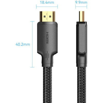 Кабель HDMI M - M, 20.0 м, V2.0 4K 30Гц обплетення Vention Кабель HDMI M - M, 20.0 м, V2.0 4K 30Гц обплетення Vention