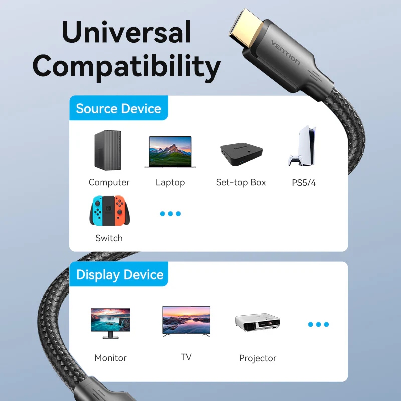 Кабель HDMI M - M, 20.0 м, V2.0 4K 30Гц обплетення Vention