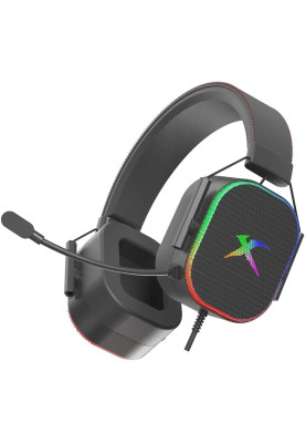Ігрова гарнітура XTRIKE ME GH-606  XBOX/PS/PC, USB+3,5 мм, статичне RGB, кабель 2м, чорна