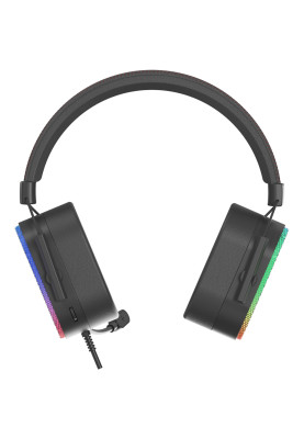 Ігрова гарнітура XTRIKE ME GH-606  XBOX/PS/PC, USB+3,5 мм, статичне RGB, кабель 2м, чорна