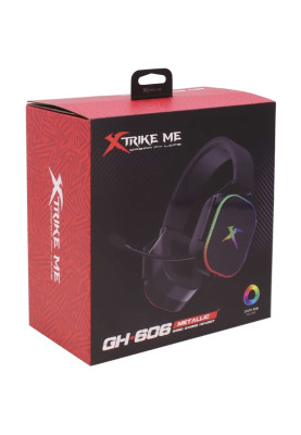 Ігрова гарнітура XTRIKE ME GH-606  XBOX/PS/PC, USB+3,5 мм, статичне RGB, кабель 2м, чорна