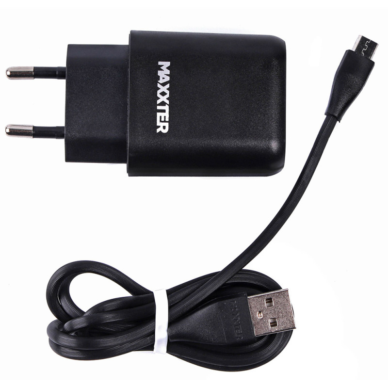 Зарядний пристрій 1xUSB QC3.0 5V-2.4A, 9V-1.2A + кабель Micro-USB