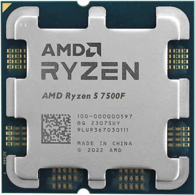AMD Ryzen 5 6C/12T 7500F (3.7/5.0GHz Boost,38MB,65W,AM5) TRAY