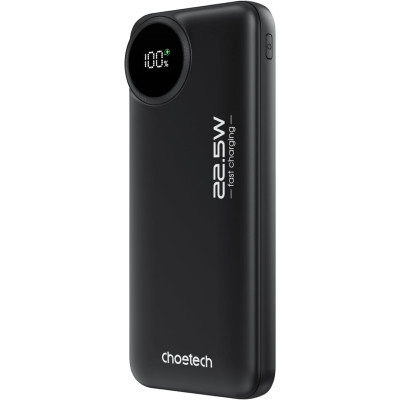 УМБ Choetech 10000mAh 22,5W PD  2xUSB-A, USB-C чорна