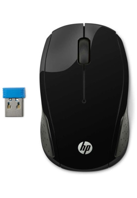 Мишка бездротова HP 200 Black Wireless Mouse, 3 кн., 1000 dpi, чорна