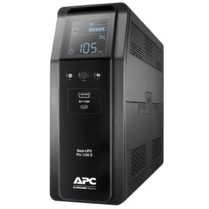 ДБЖ APC Back UPS Pro S 1200VA/720W, LCD, USB, 6+2 C13, (BR1200SI)