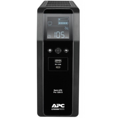 ДБЖ APC Back UPS Pro S 1200VA/720W, LCD, USB, 6+2 C13, (BR1200SI) ДБЖ APC Back UPS Pro S 1200VA/720W, LCD, USB, 6+2 C13, (BR1200SI)